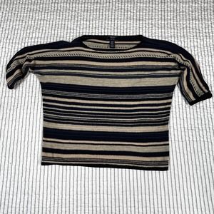 Chaps Denim Womens PL Sweater Petitie 56% Linen 44% Cotton